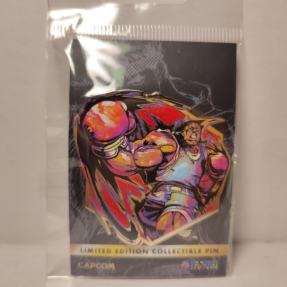 Street Fighter Balrog Painterly Series Enamel Pin Official Capcom Badge